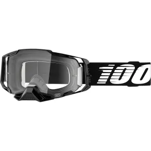100% Armega Goggles - Black - Clear 50700-001-02