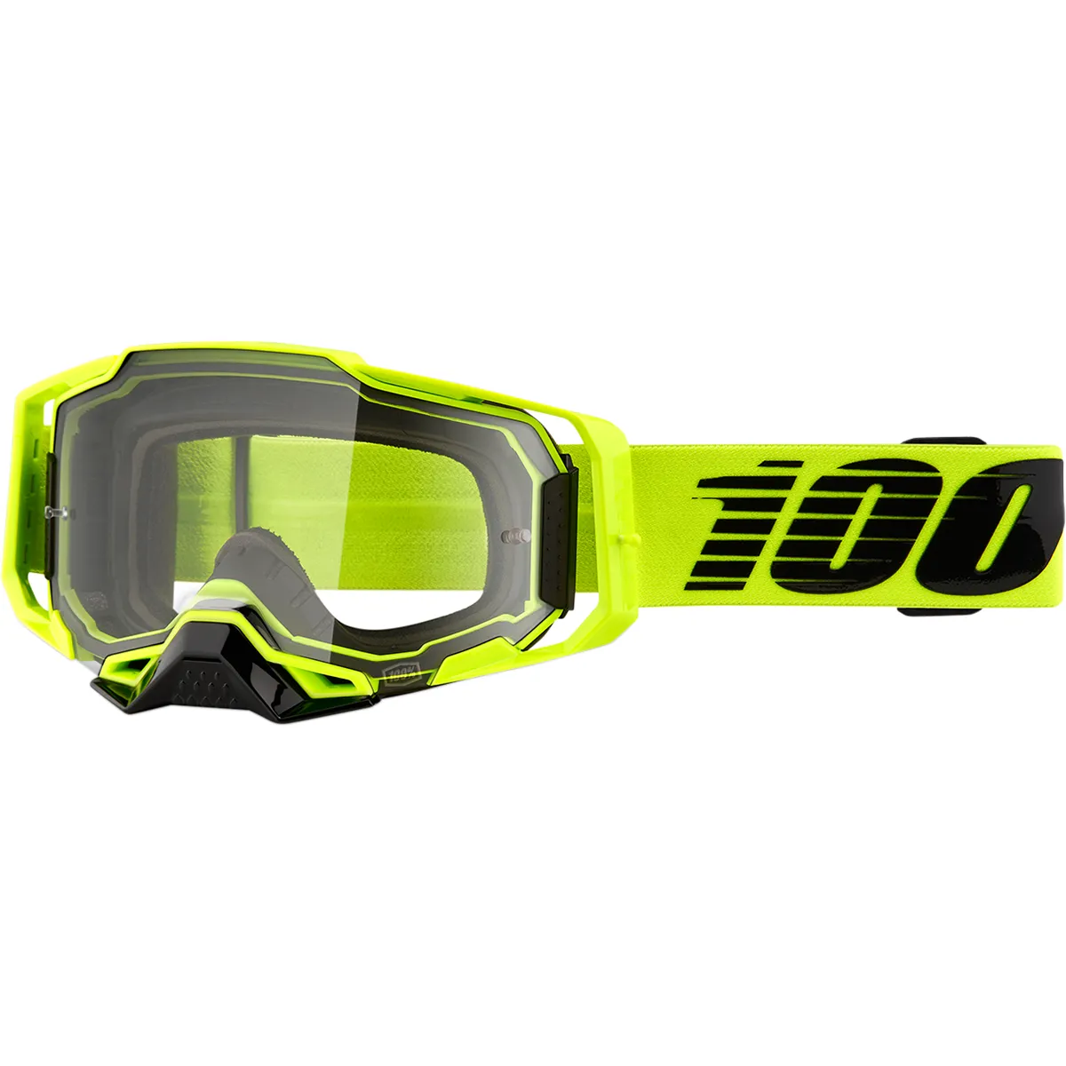 100% Armega Goggles - Nuclear Citrus - Clear 50700-356-02
