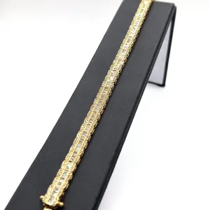 10KT BAGUETTE DIAMOND BRACELET