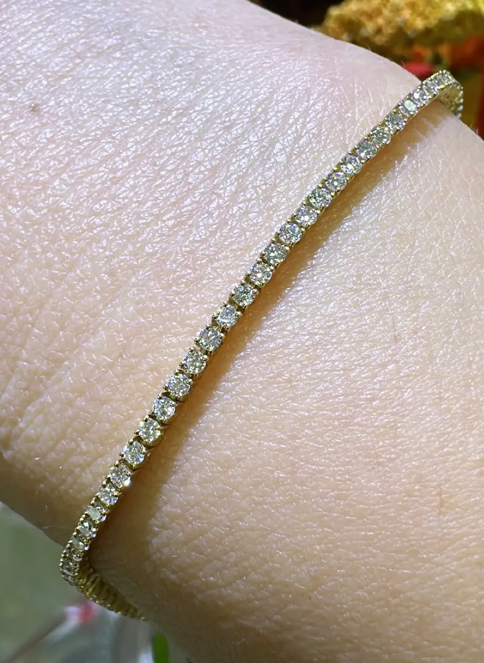 1.45carat Diamond Tennis Line Bracelet