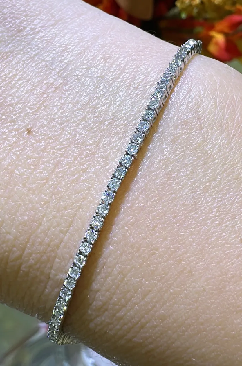 1.45carat Diamond Tennis Line Bracelet