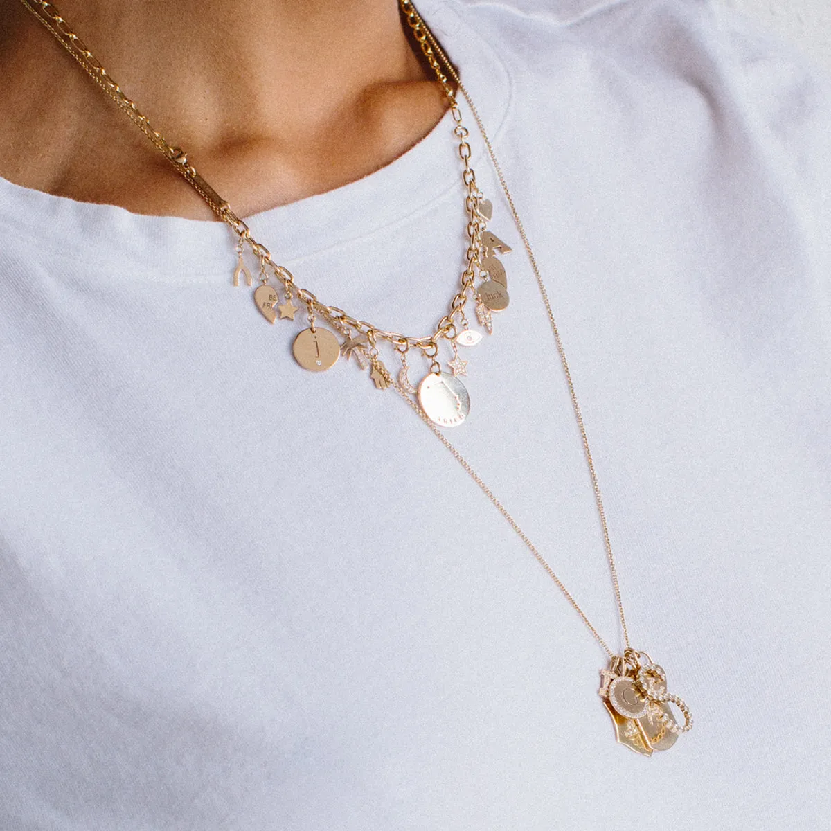14k Gold Medium Square Oval Link Chain Necklace