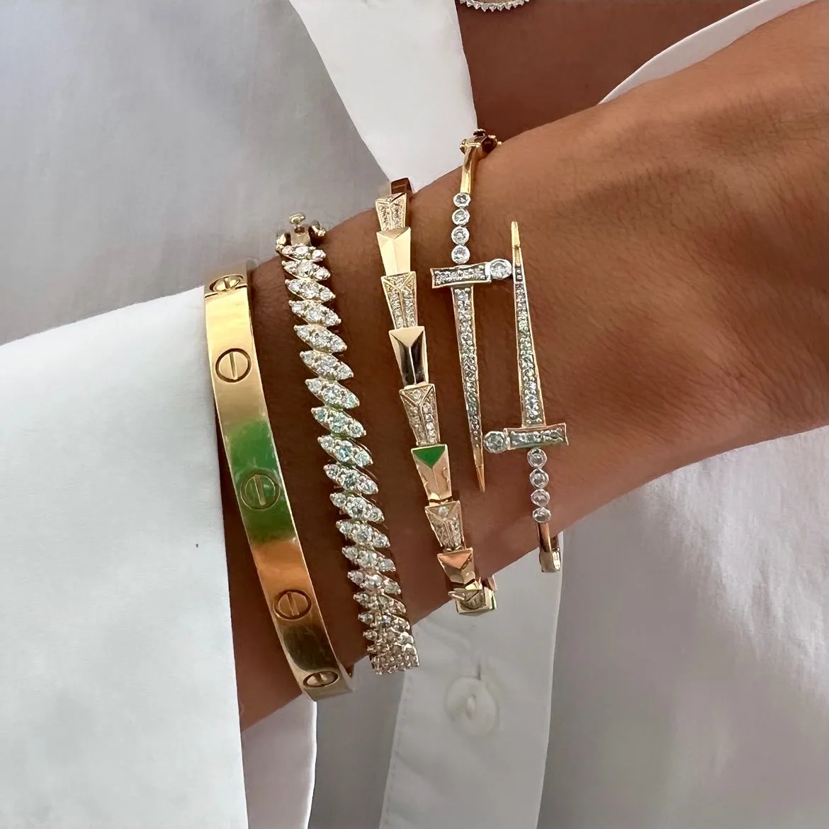 14KT Gold Diamond Luxe Seda Bracelet
