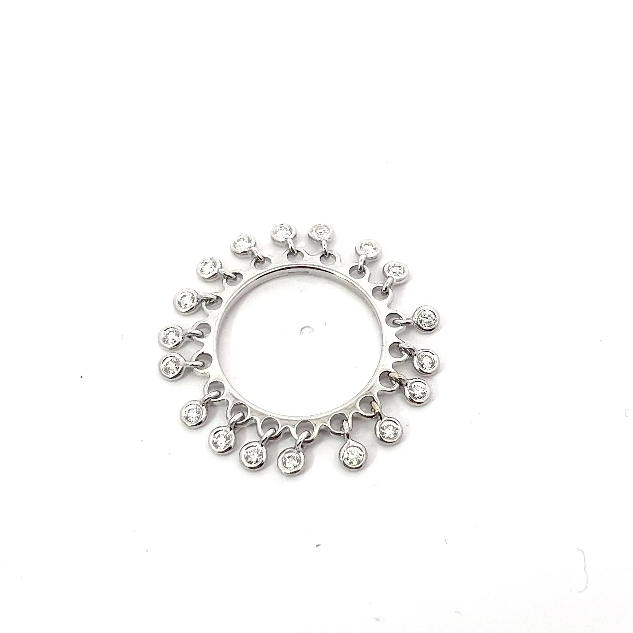 18k White Gold .50ct E VS2 Dancing Diamond Eternity Ring