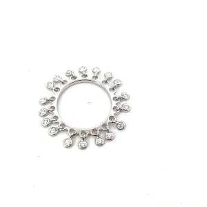 18k White Gold .50ct E VS2 Dancing Diamond Eternity Ring