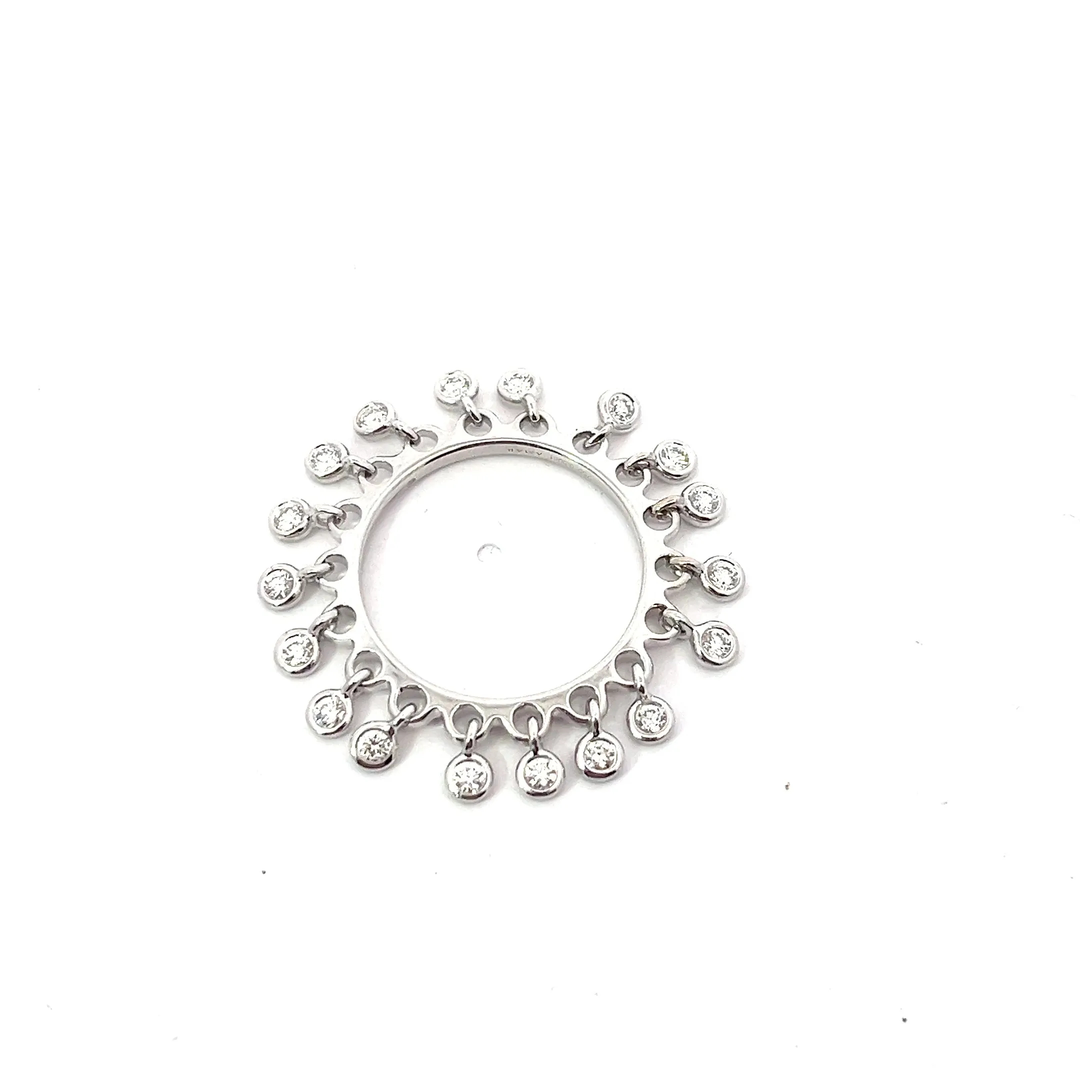 18k White Gold .50ct E VS2 Dancing Diamond Eternity Ring