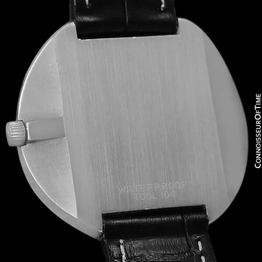 1970's Omega De Ville Vintage Mens Rare Extra Large 40mm "Disco Volante" Watch - Stainless Steel