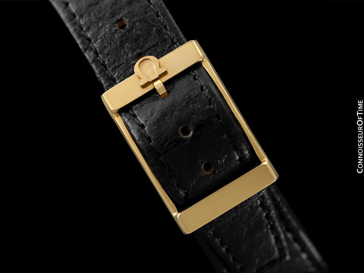 1971 Omega De Ville Mens Automatic "Super Emerald" Modern Watch By Andrew Grima - 18K Gold Plated
