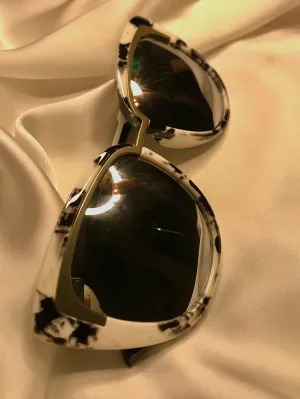 1pc Simple Snow Print Sunglasses - FD ⚡
