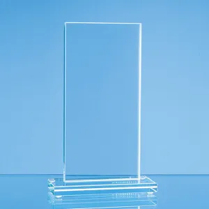 24cm x 9.5cm x 12mm Jade Glass Tall Rectangle Award