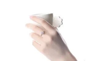 3Ct Round Cut Engagement Ring, White Gold Solitaire Ring, Cubic Zirconia Wedding Ring, Luxury Gold For Women Anniversary Ring, jewelry gifts