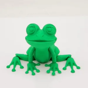3D Printed -Medium Green Frog