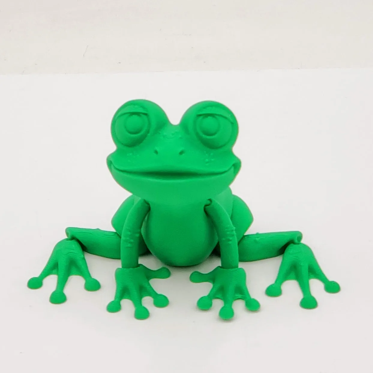 3D Printed -Medium Green Frog