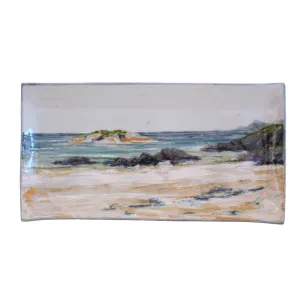 42cm Large Rectangle Dish |  Seascape