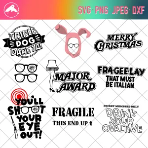 A Christmas Story Cut file bundle