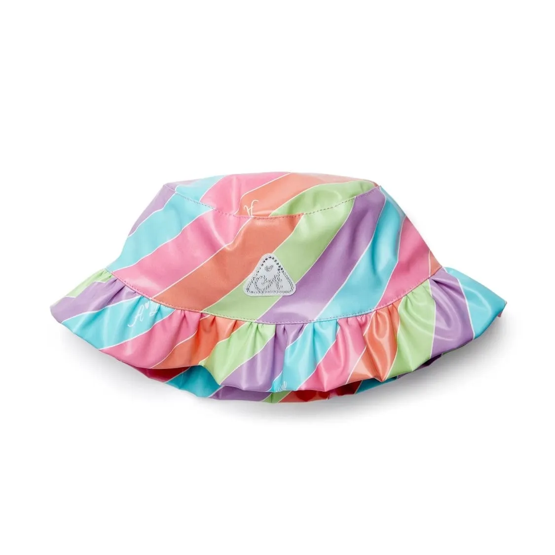 A DEE - Dakota Lollipop Love Print Rain Hat - Coral