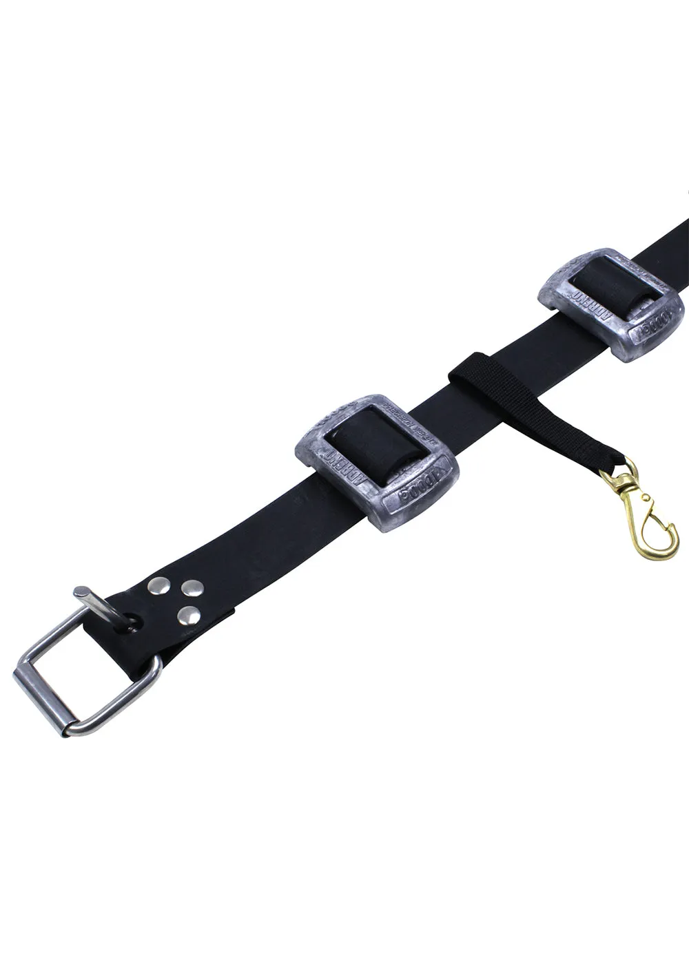 Adreno Spearfishing Weight Belt Pack w/ Brass Clip & Lanyard - Combo