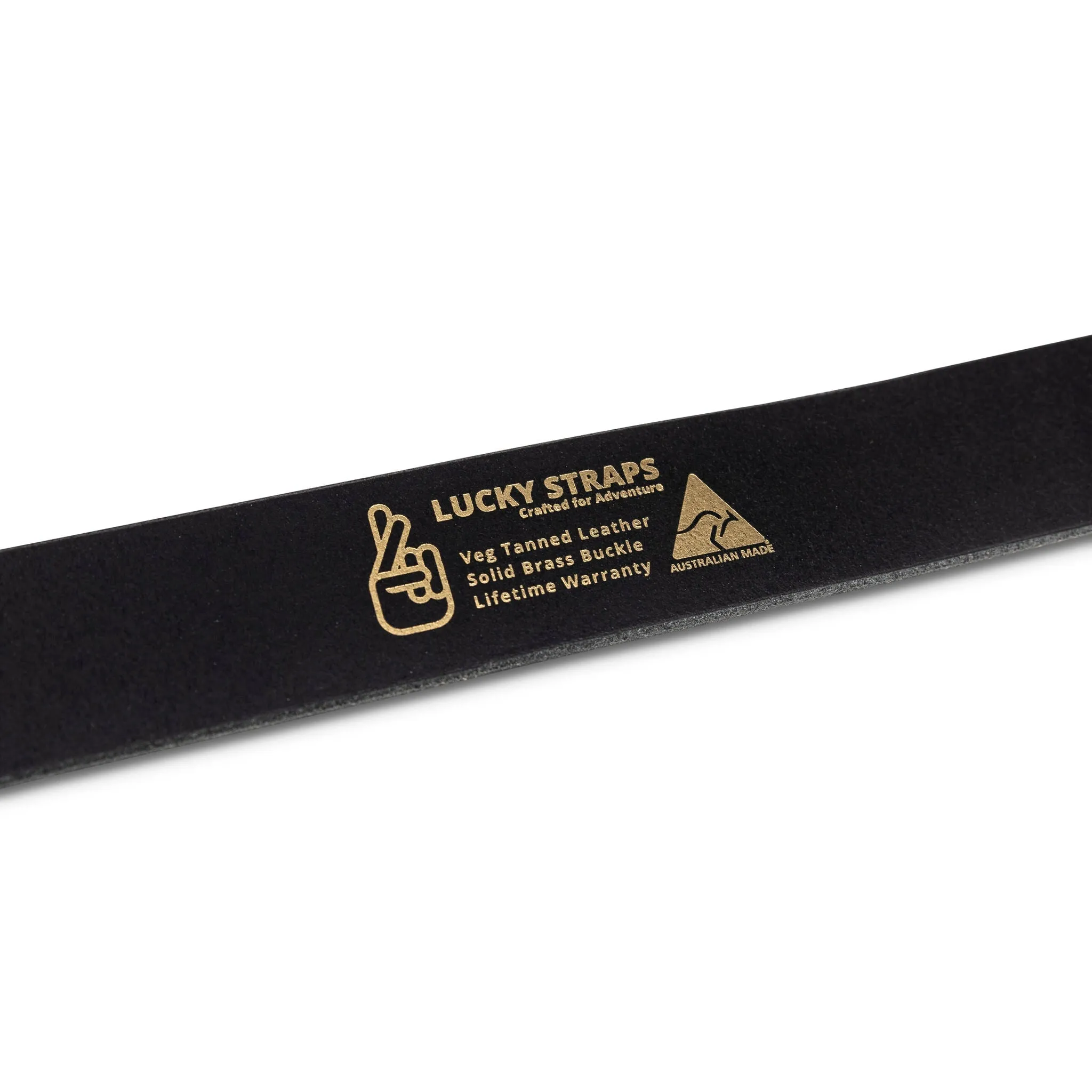 Adventure Leather Belt - Blackout