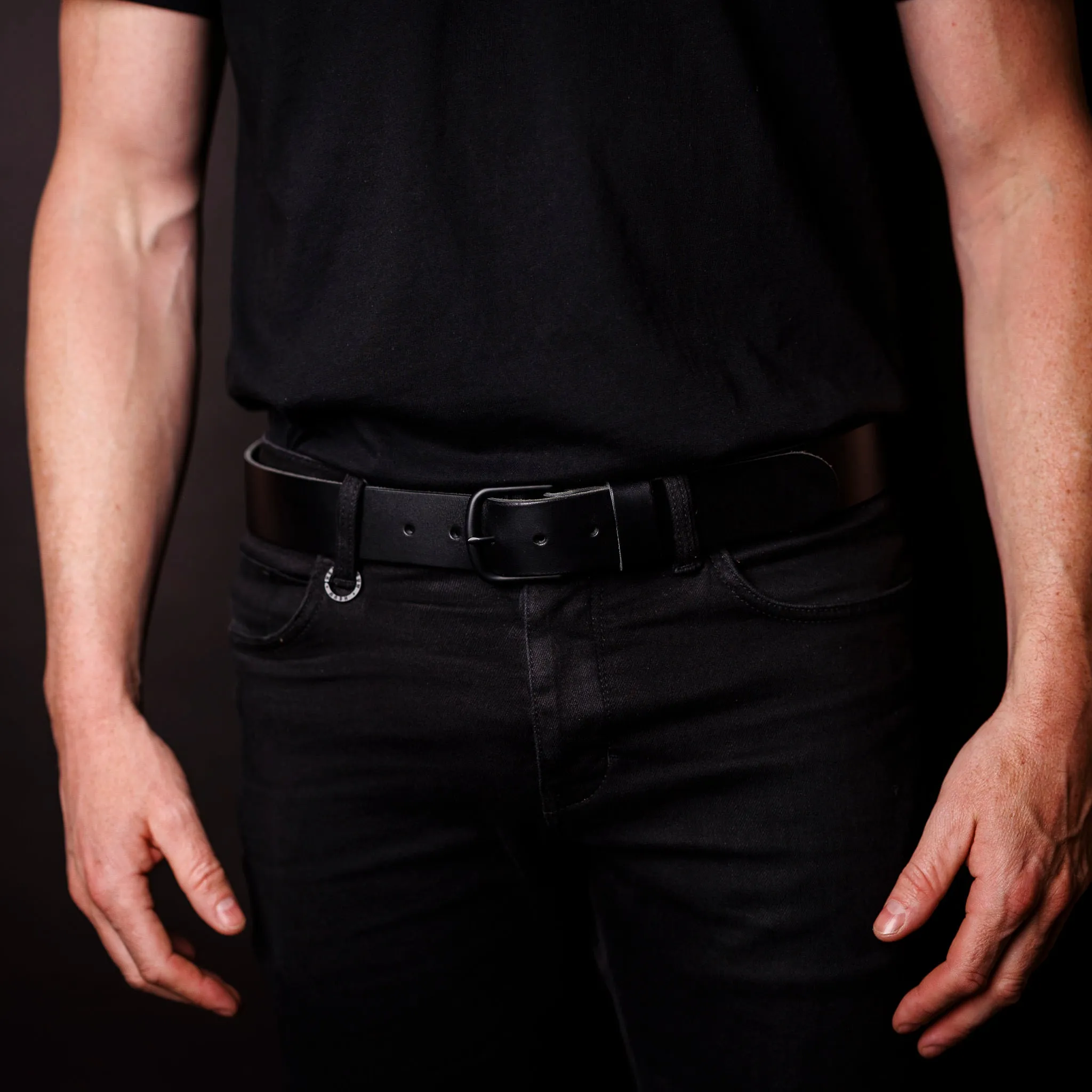 Adventure Leather Belt - Blackout