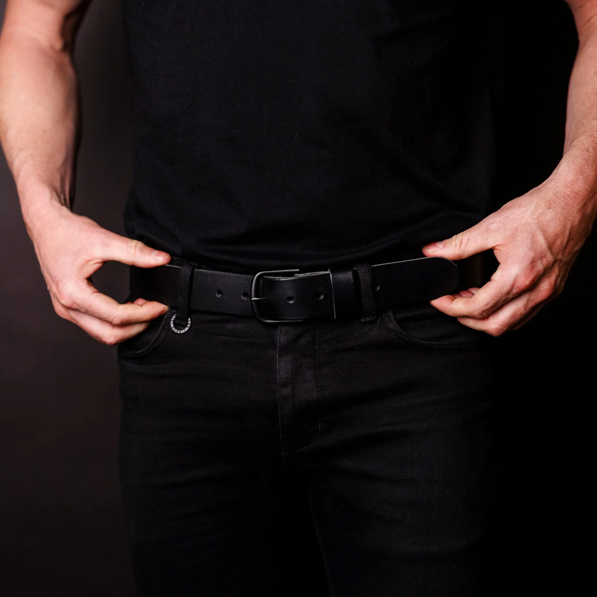 Adventure Leather Belt - Blackout