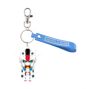 Aerialpla-Kun 3D Rubber Mascot Keychain