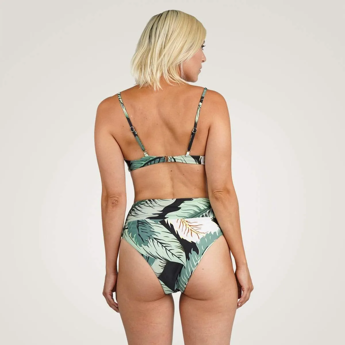 Aldina Tropical Leaf Print Bikini