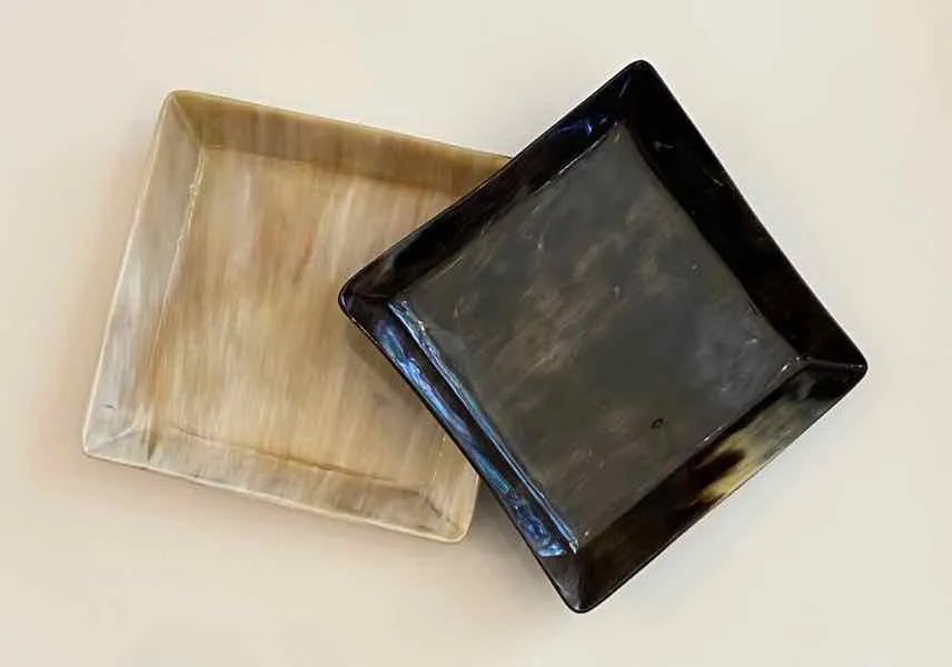 Ankole Horn Square Dish