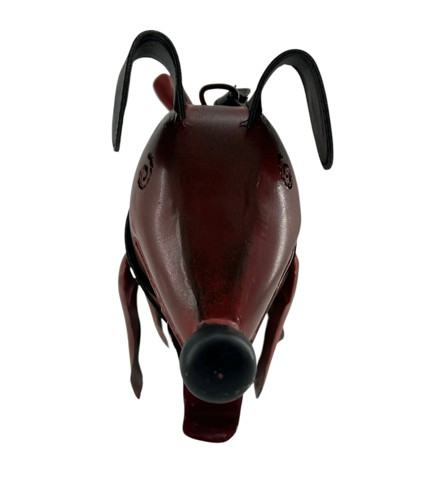 Art to Wear Hand Crafted Metal Dog Purse "Spike" in Brown