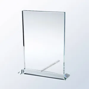 AT1056  |  Vertical Rectangle w/ Base |Starfire Glass