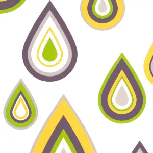 Avante Garde Nature Drops Yellow Green 255143 Wallpaper