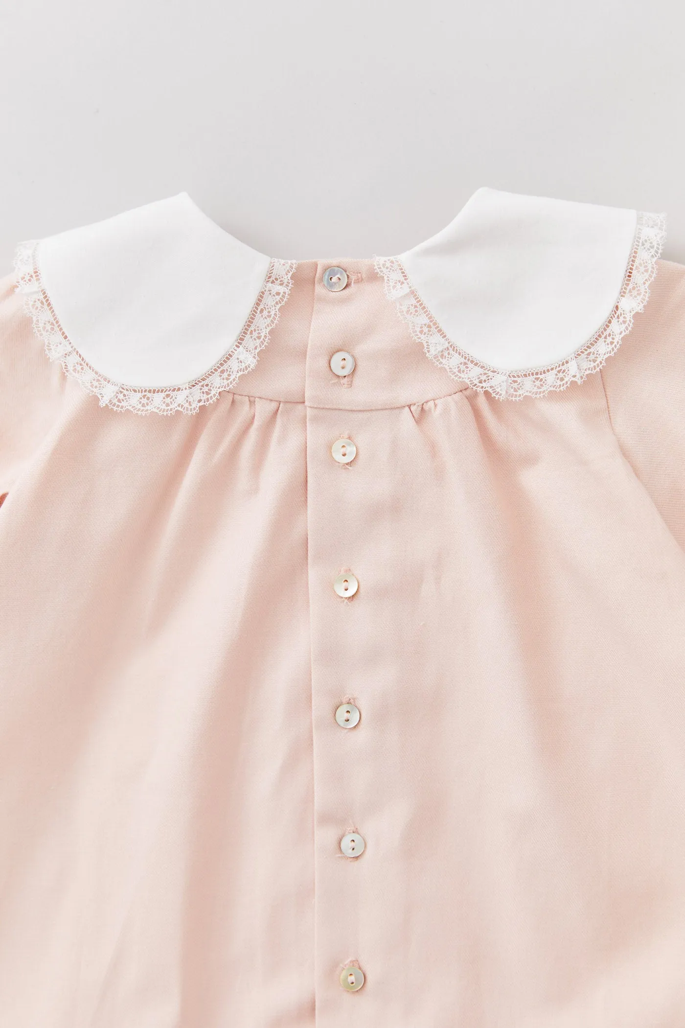 Baby Bubble Long Sleeve Dress in Blush Pink