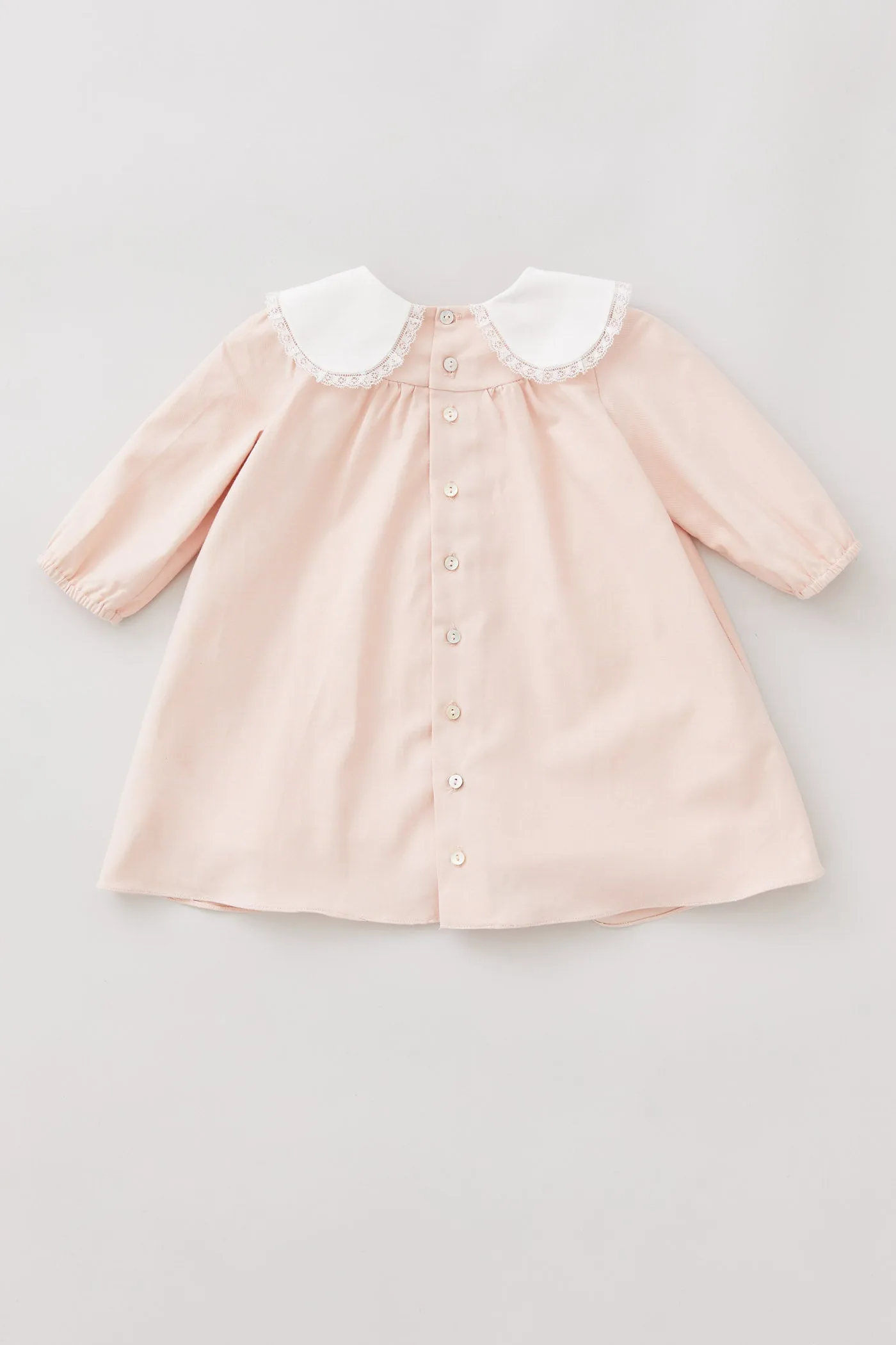 Baby Bubble Long Sleeve Dress in Blush Pink