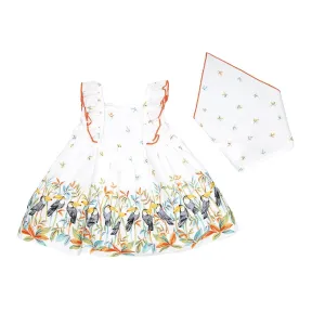 Babybol Tropical White Dress