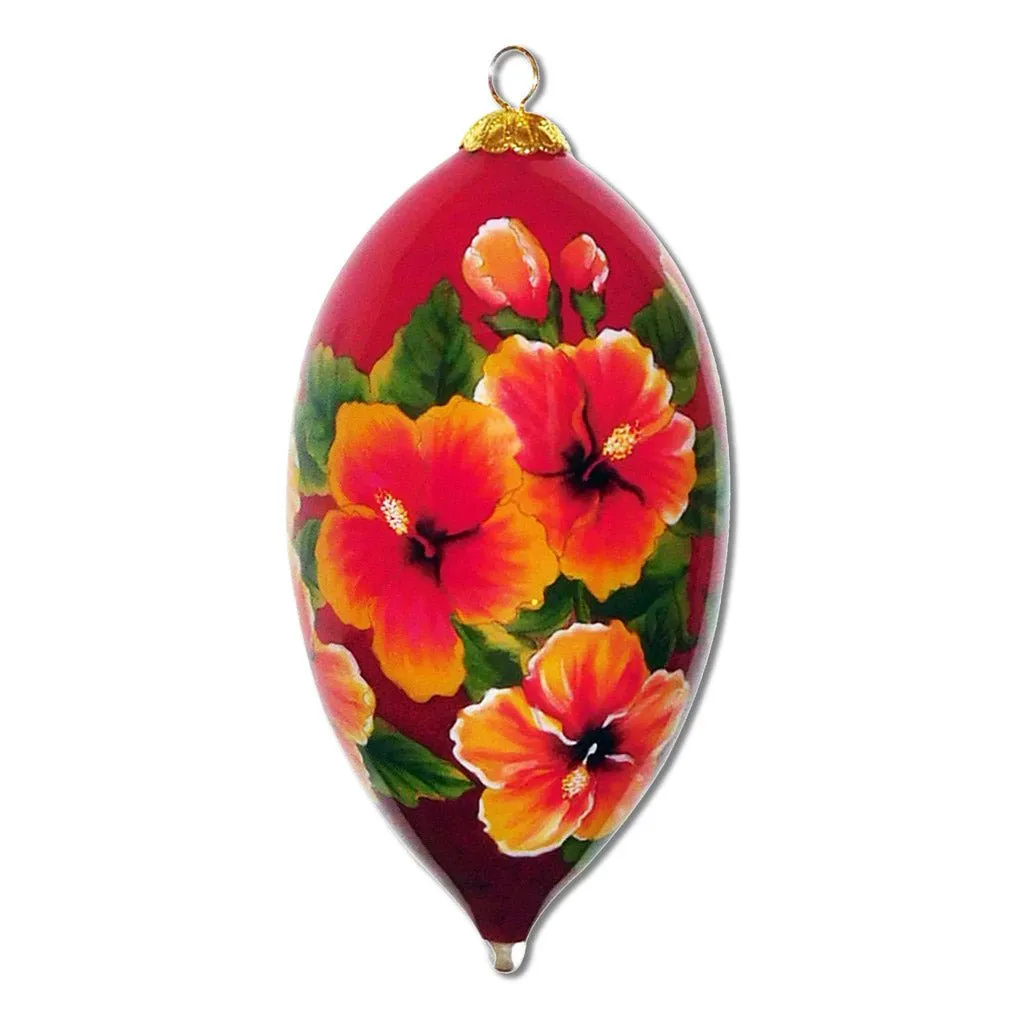Beautiful Hibiscus Hawaiian Ornament