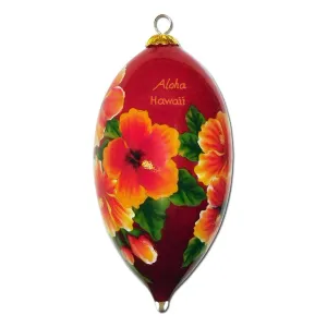 Beautiful Hibiscus Hawaiian Ornament