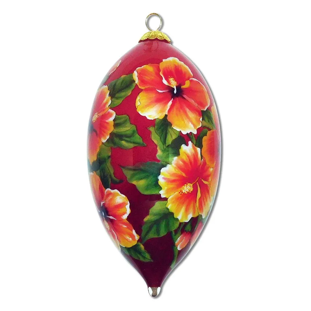 Beautiful Hibiscus Hawaiian Ornament