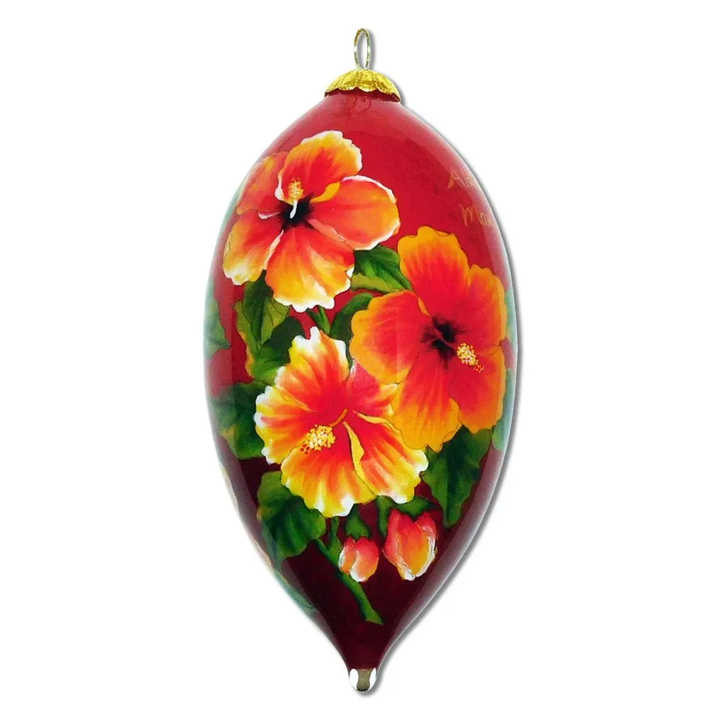 Beautiful Hibiscus Hawaiian Ornament