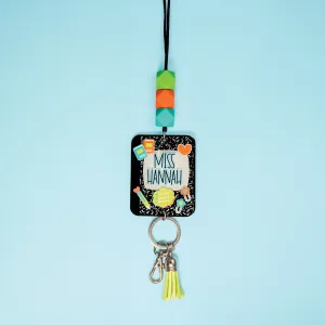Believe. Achieve. Printed Shape Acrylic Lanyard
