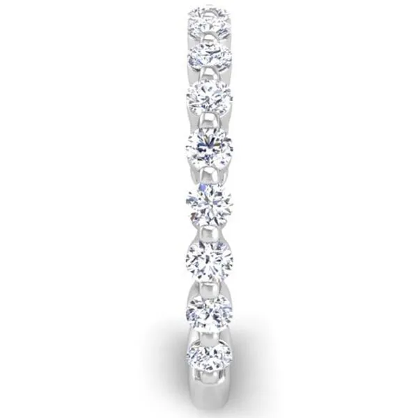 Ben Garelick Alara Shared Prong Half-Bezel Diamond Wedding Band