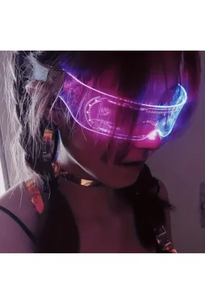 Bilateral LED Cyber Neon Glasses