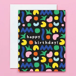 Birthday Shapes - Blank Inside