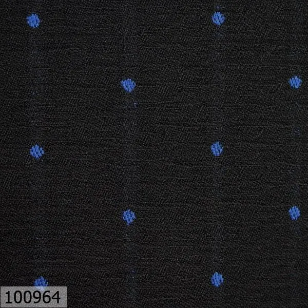 Black with Blue Dots Print Jacket