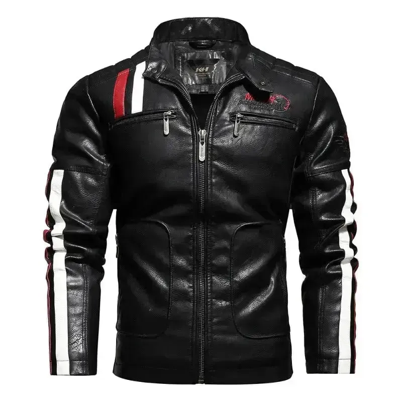 Blouson cuir homme vintage - Noir
