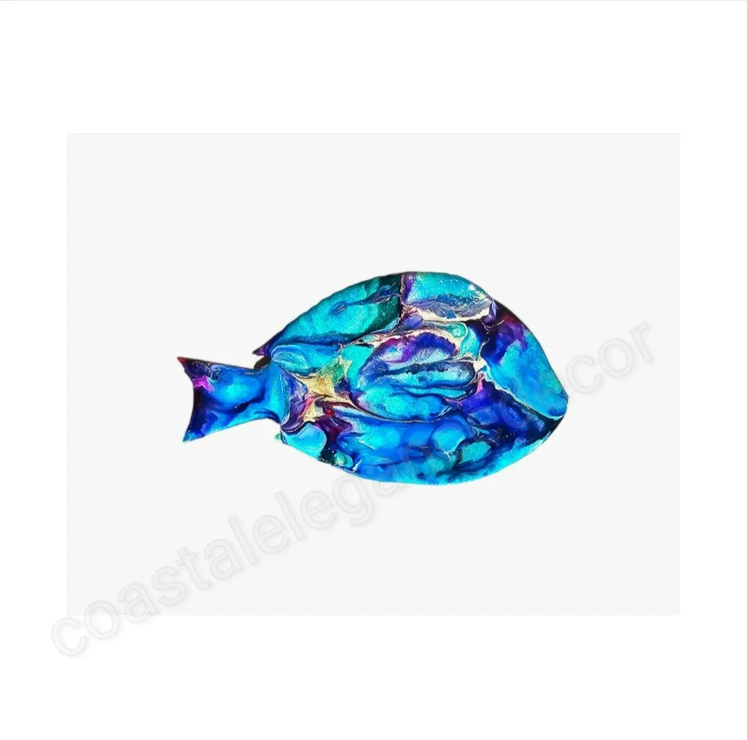 Blue Tang Handmade Tropical Fish Wall Print
