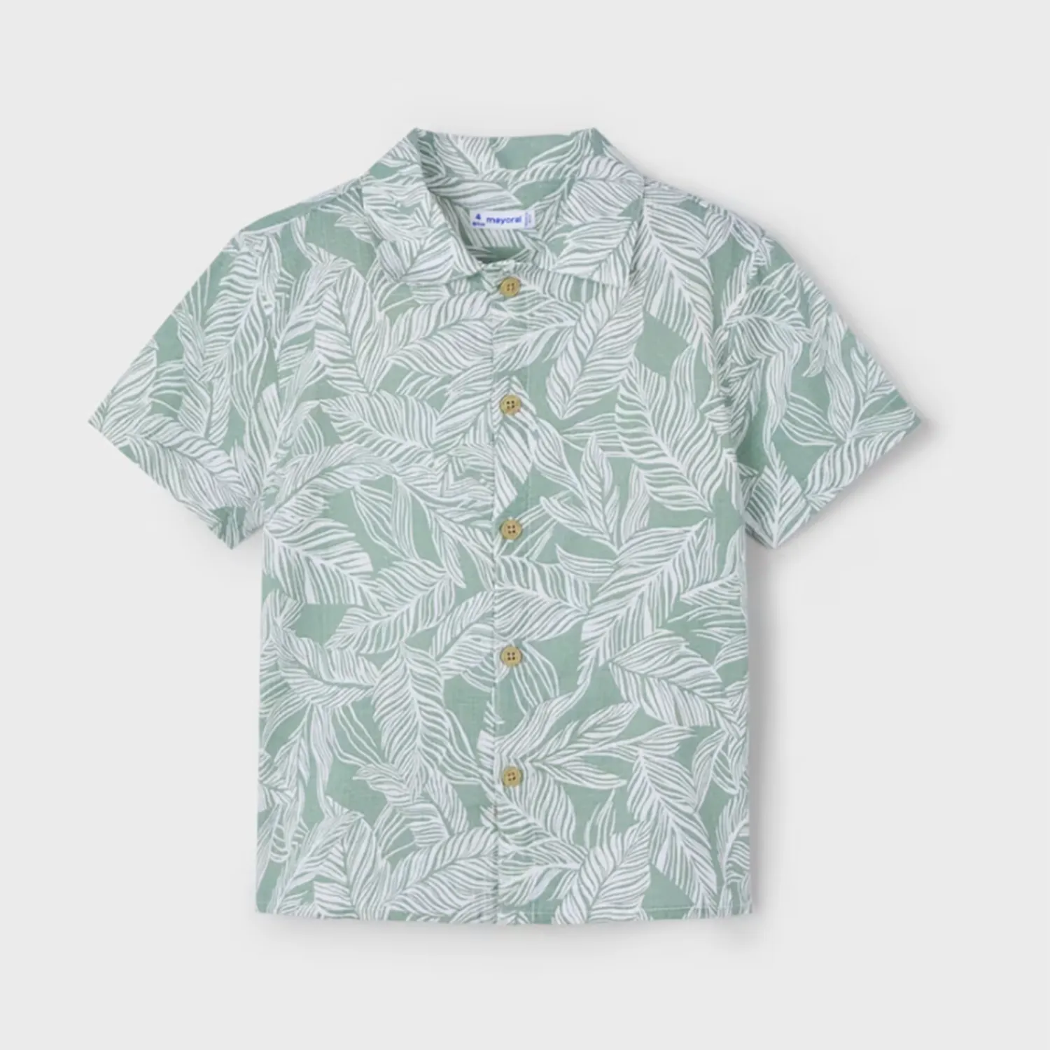 Boys Tropical Print Short Sleeve Shirt