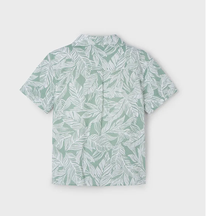 Boys Tropical Print Short Sleeve Shirt