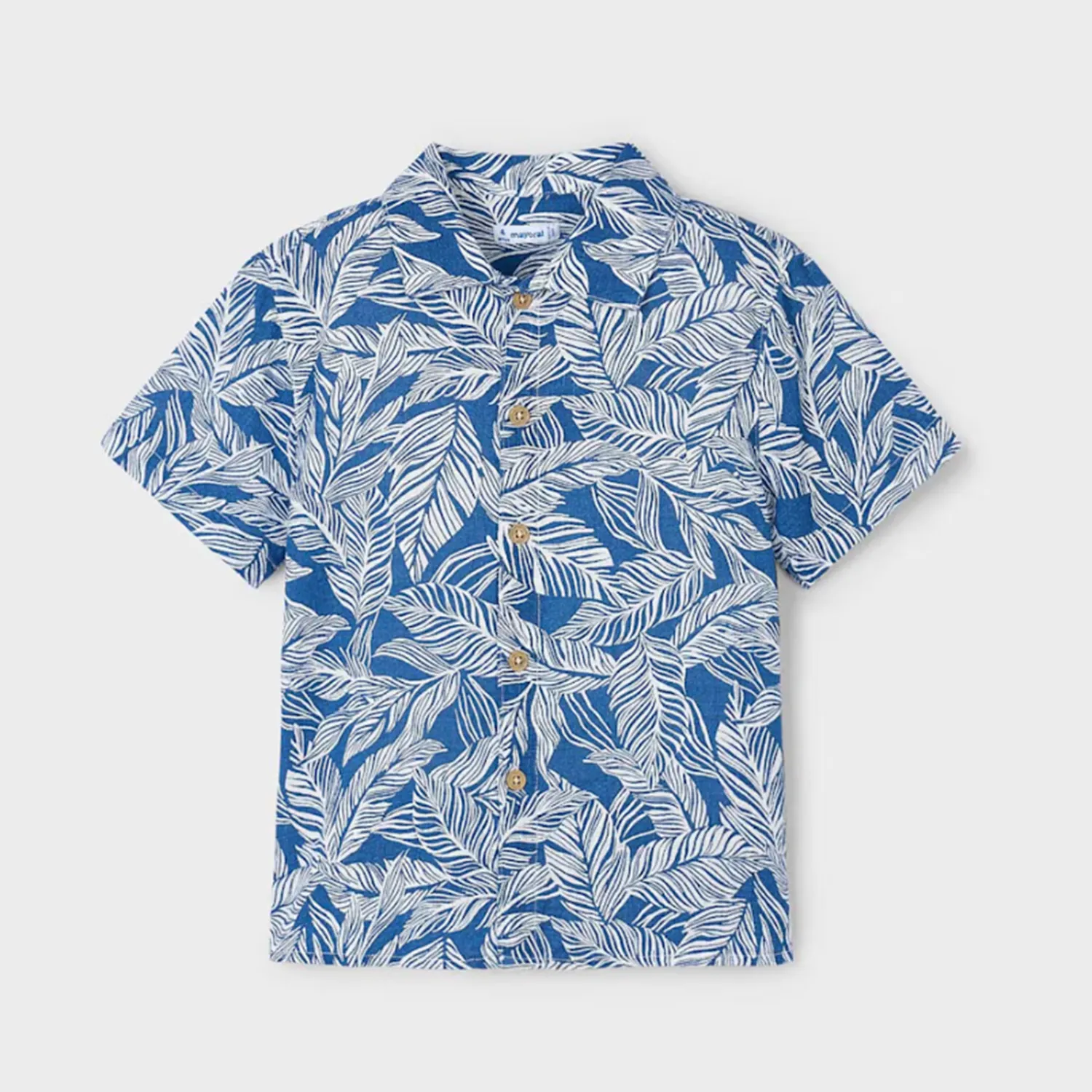 Boys Tropical Print Short Sleeve Shirt