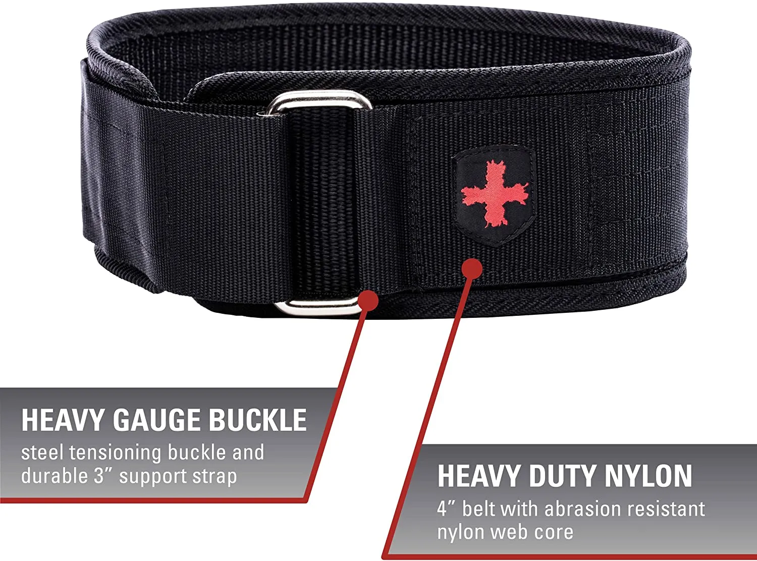 Brand new Harbinger 4-Inch Firm Fit Nylon 3-Inch Strap Belt, Large (Black)! L (33-37 inches) measure around the waist to determine size.