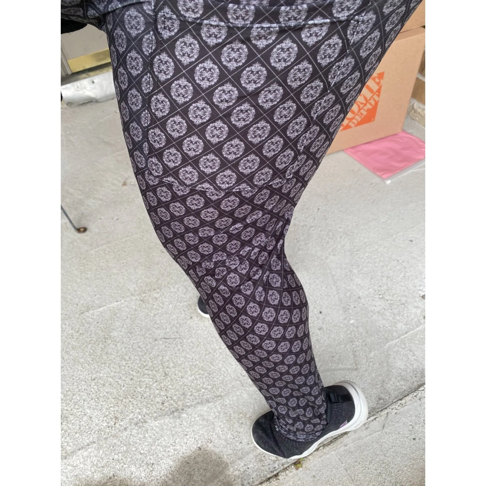 Butterfly Trail Rainbow Leggings with a Pocket on one Side