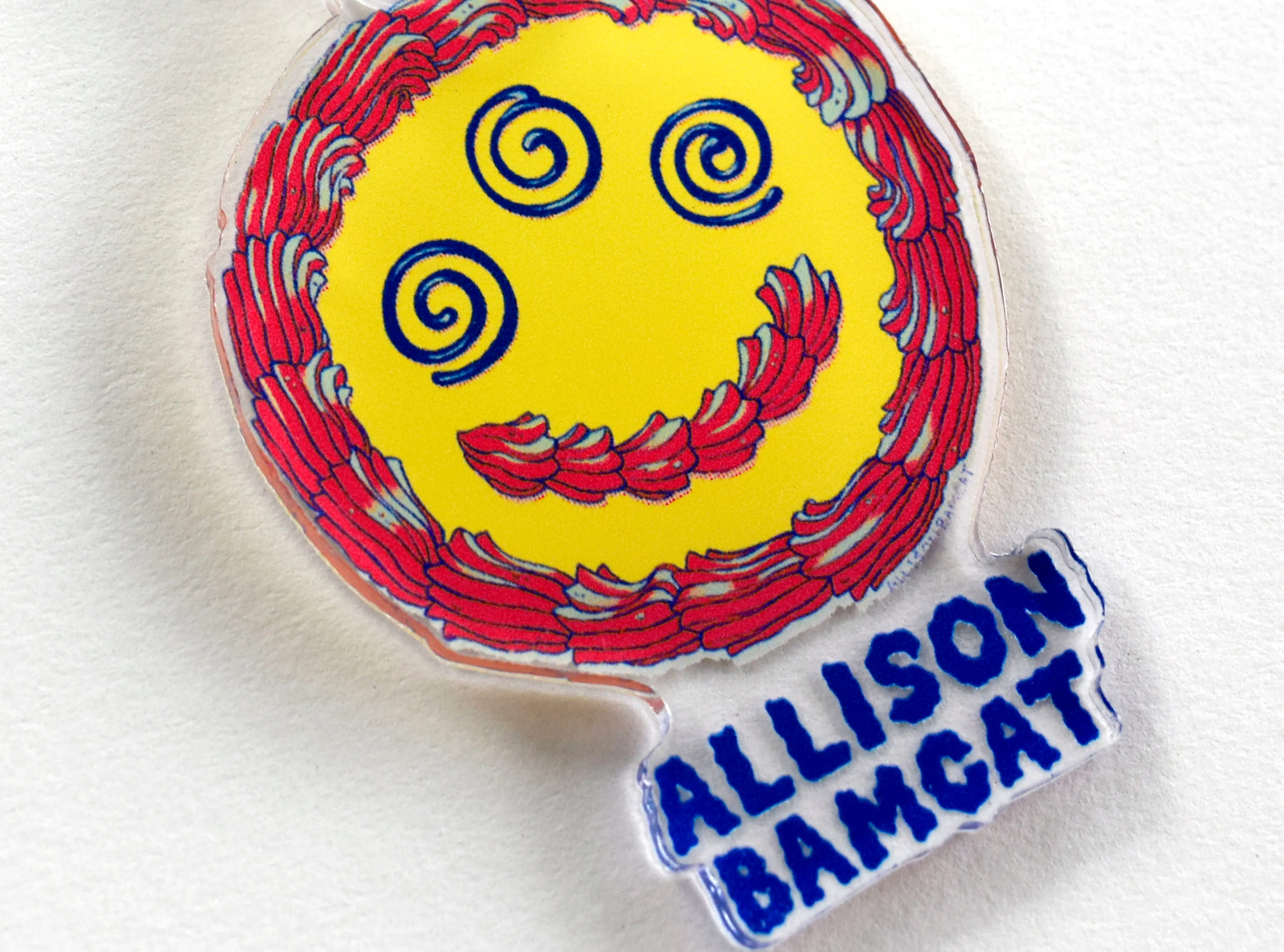 Cake Face Acrylic Keychain
